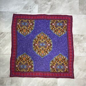 Albert Nipon Silk Scarf Womens Geometric Floral Vintage Japan Made Class…